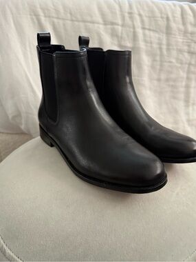 Ralph Lauren Black Leather Chukka Boots